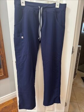 Figs Navy Drawstring Scrub Joggers